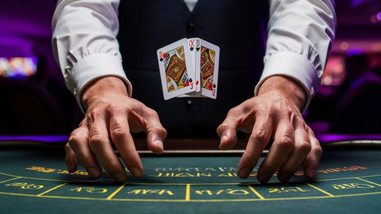 dealers show brief hand movements