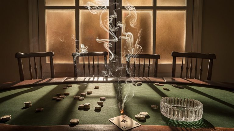 poker game smoke rises
