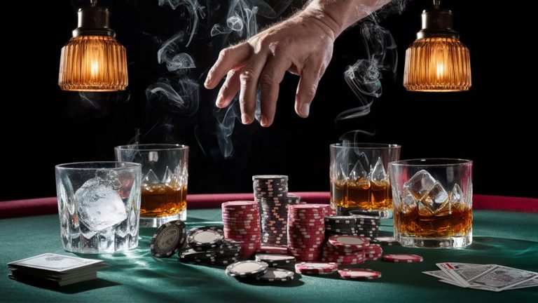gambling hidden by smoke